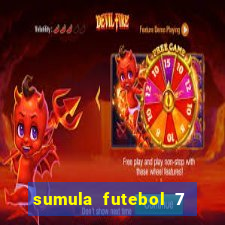 sumula futebol 7 society excel